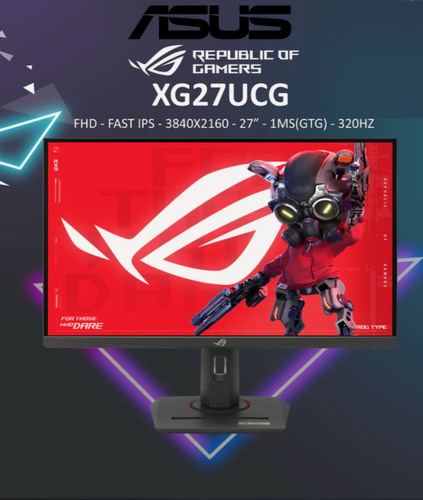 Изображение товара 27" Монитор игровой Asus ROG Strix XG27UCG, 3840x2160, два режима: 4K+160 Гц или FHD+320 Гц), 1ms(GtG), ELMB Sync, USB-C
