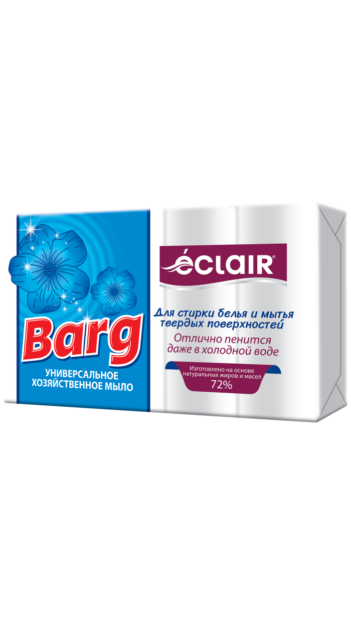 Barg - Хозяйственное мыло, для стирки белья и мытья твердых поверхностей, 4х175г