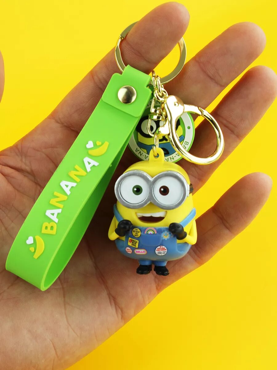 Брелок, голубой, мультиколор, желтый — фото 1