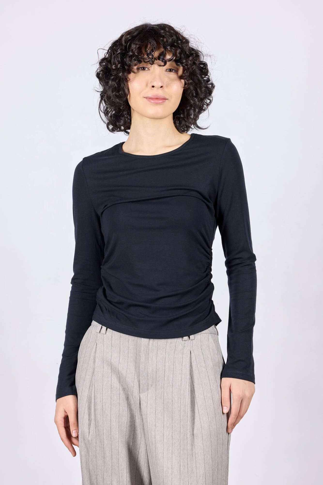 Лонгслив Selfie, размер L, , черный — фото 1