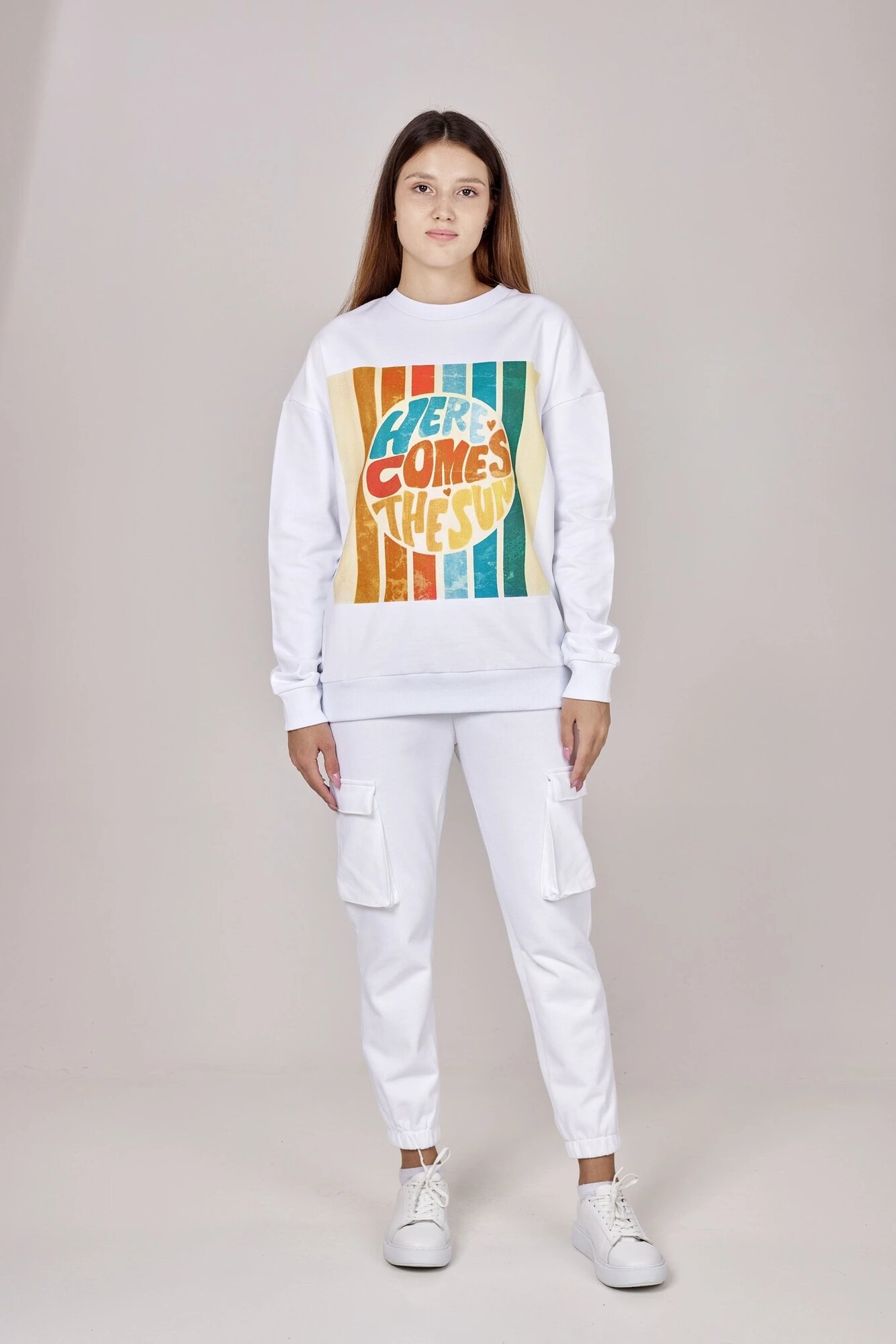 Толстовка Selfie, размер M, , белый — фото 1