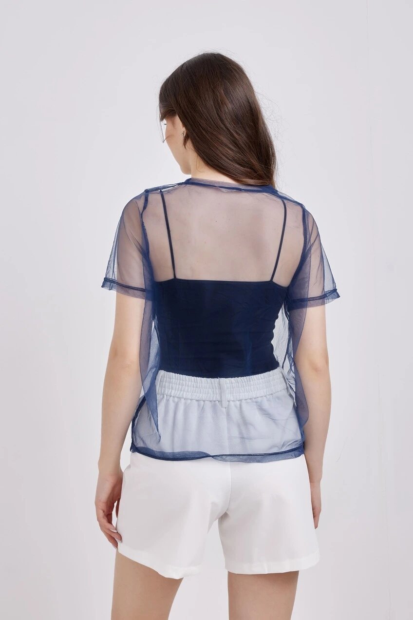 Футболка Selfie, размер L, cиний — фото 1