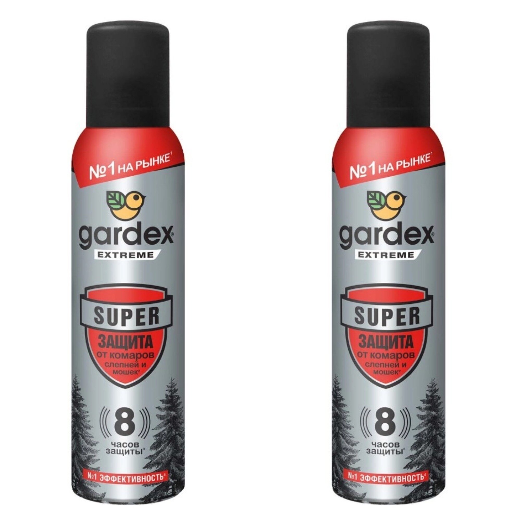 Средство от насекомых Gardex Спрей от комаров Extreme Super 3 часа защиты 150 мл 2 шт