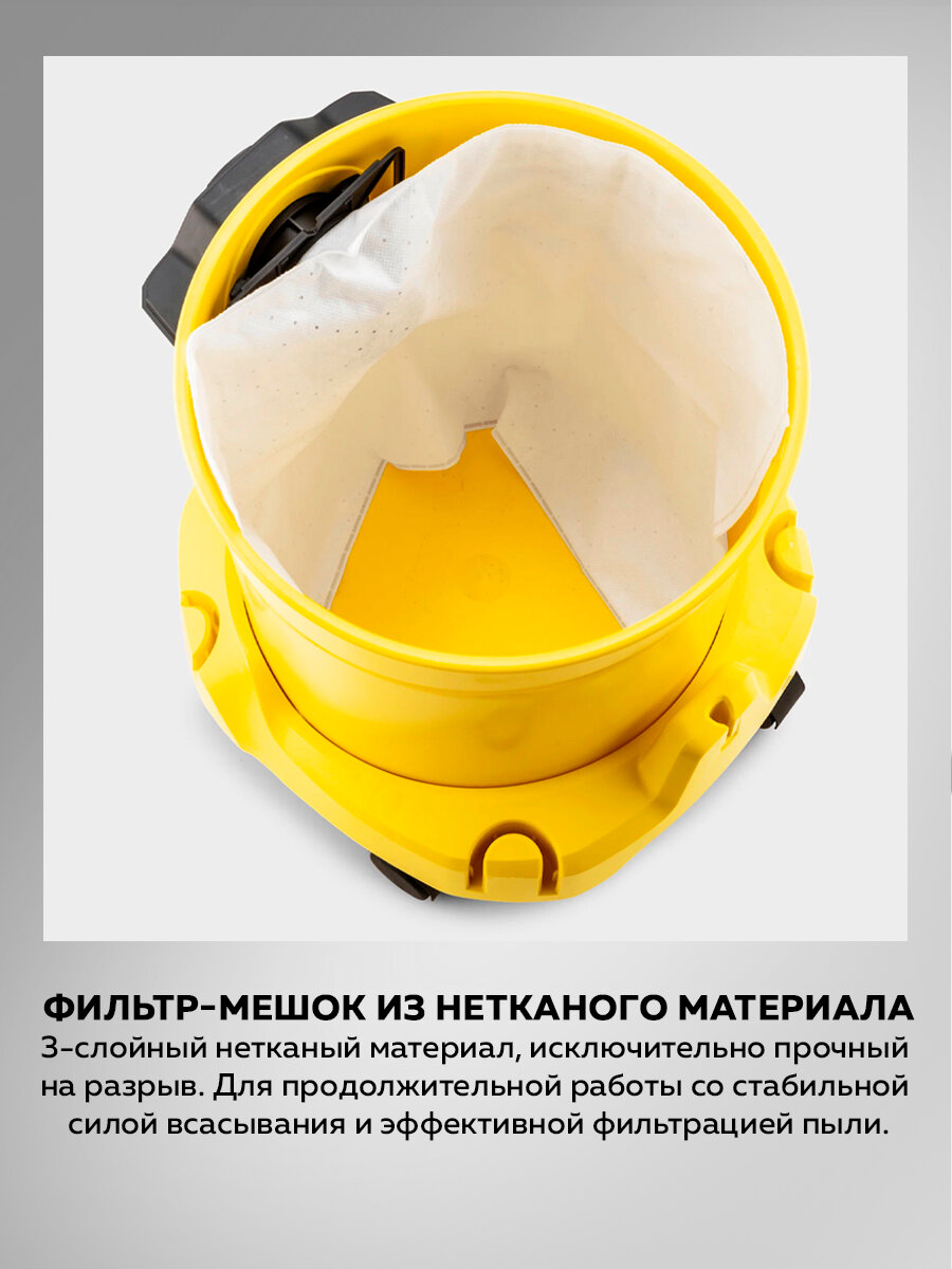 Пылесос для дома Karcher WD 3 P V-17/4/20 Workshop (1.628-175.0), строительный пылесос, хозяйственный пылесос — фото 1