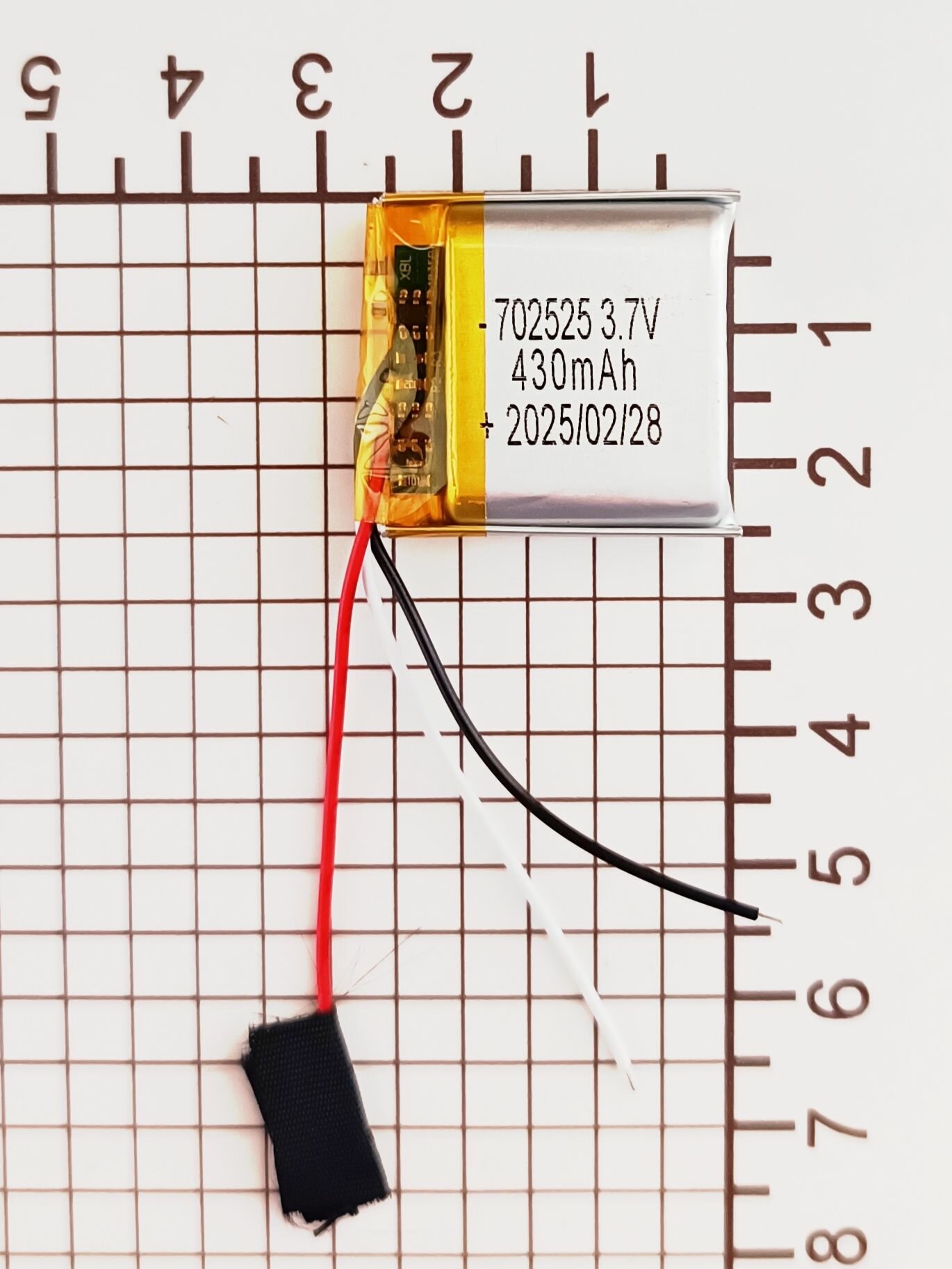 Аккумулятор 3.7v 432mAh 3 pin 3 провода для навигатора универсальный (Li-Pol батарея подходит для навигаторов ) Терабайт Маркет