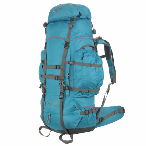 Рюкзак туристический шерп 75+6 л Бирюзовый Снаряжение