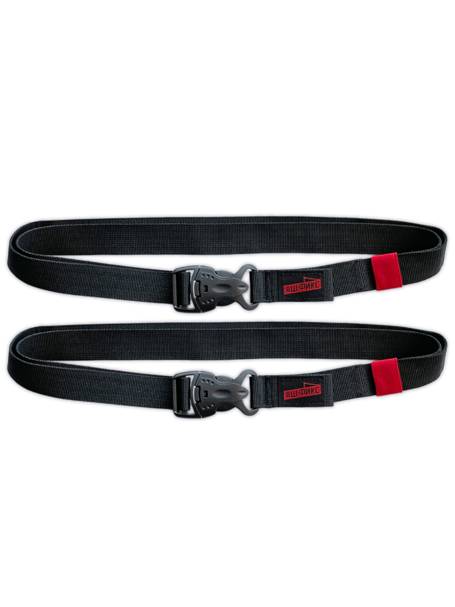 Стяжки для крепления груза 120см. регулируемые (2шт. Черные) — фото 1