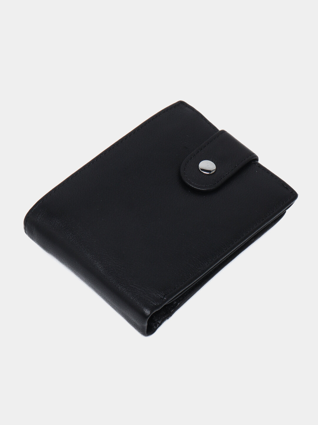 Кошелек GENUINE LEATHER, фактура гладкая, black — фото 1