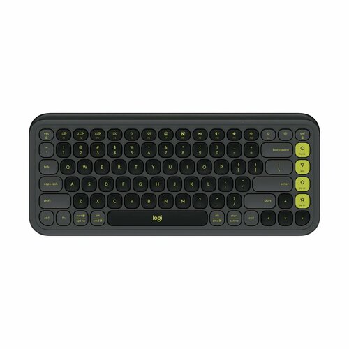 Компактная беспроводная клавиатура Logitech POP ICON KEYS черный английский 6711₽