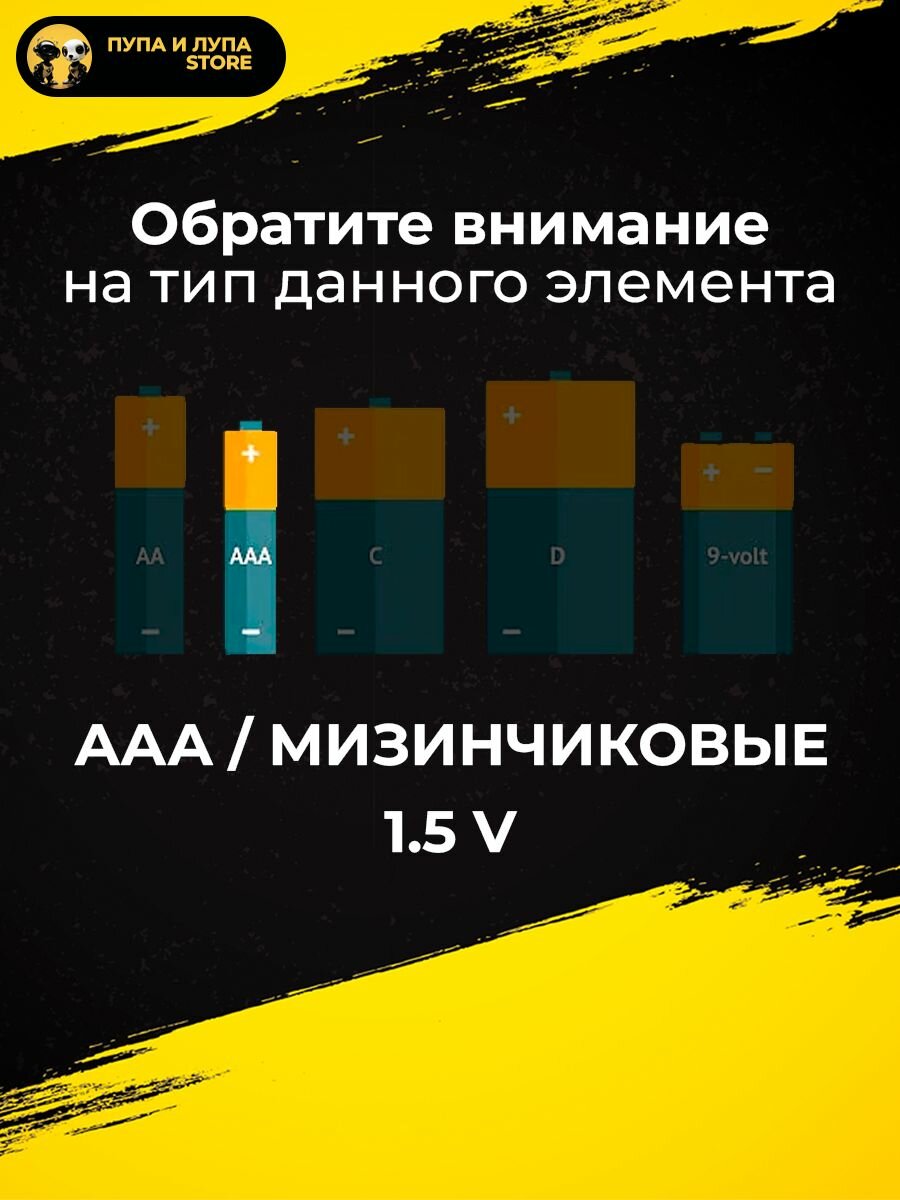 Батарейки KODAK, тип AAA/R03 (мизинчиковые), 1.5V, 4шт. — фото 1