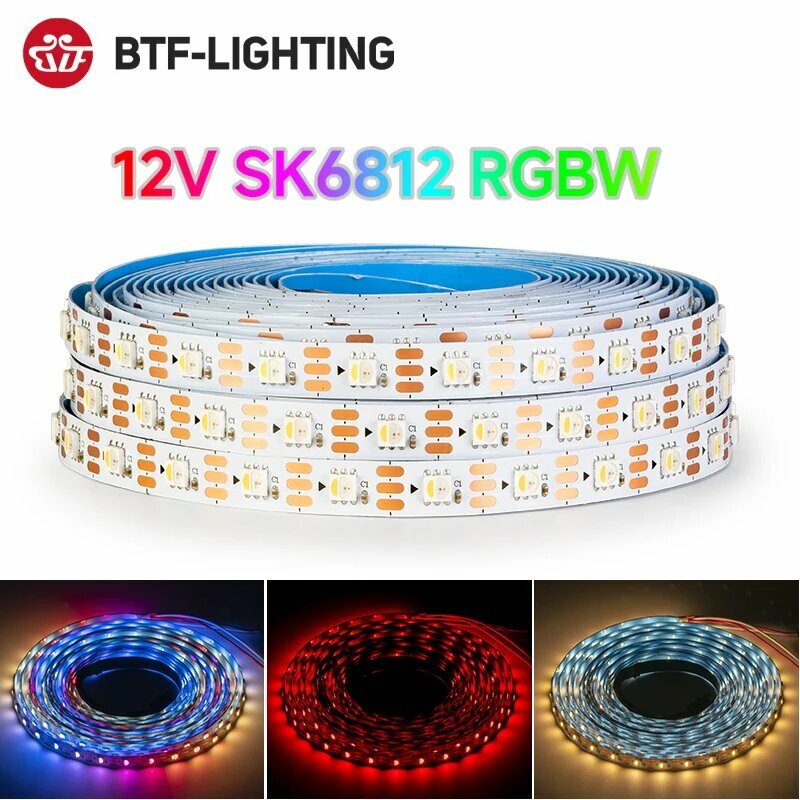 BTF-LIGHTING RGBW светодиодная лента SK6812 5м RGBNW 5m 60 IP65
