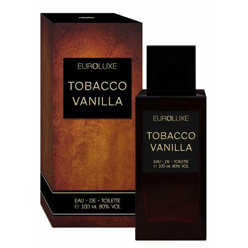 Туалетная вода Euroluxe Tobacco Vanilla мужская гурманская ваниль 100мл 2290₽
