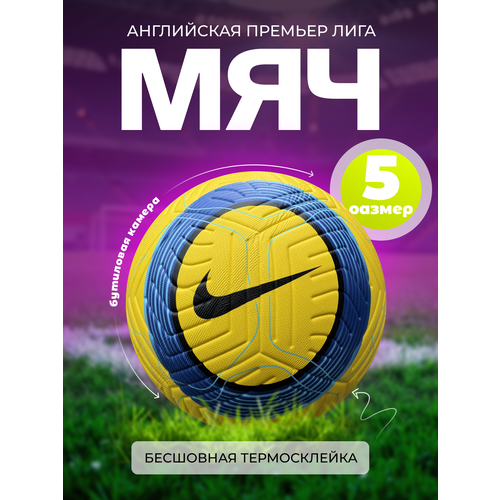 Мяч футбольный NIKE FLIGHT, Профессиональный, для Английской Премьер Лиги 24/25, 5 размер,