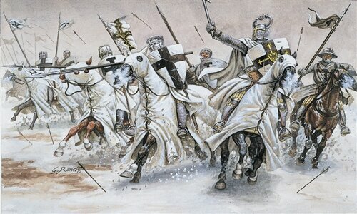 Сборная модель "Солдаты TEUTONIC KNIGHTS (MEDIAVAL ERA)" (1:72), артикул 6019