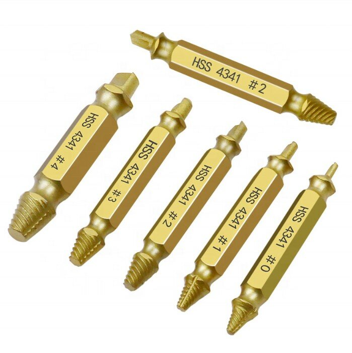 HSS4341 Набор экстракторов для шурупов 6шт.