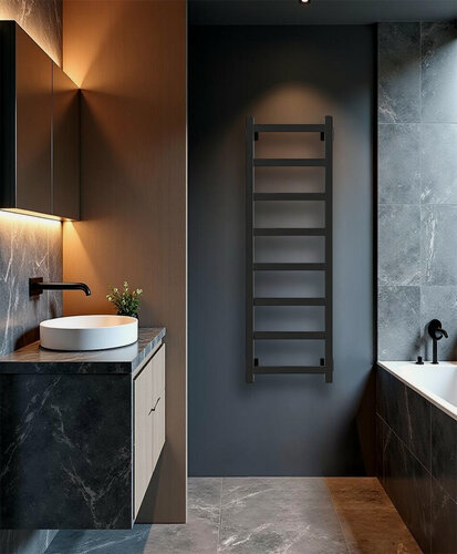 Изображение товара Полотенцесушитель водяной Quadro-1 100x40 см Черный