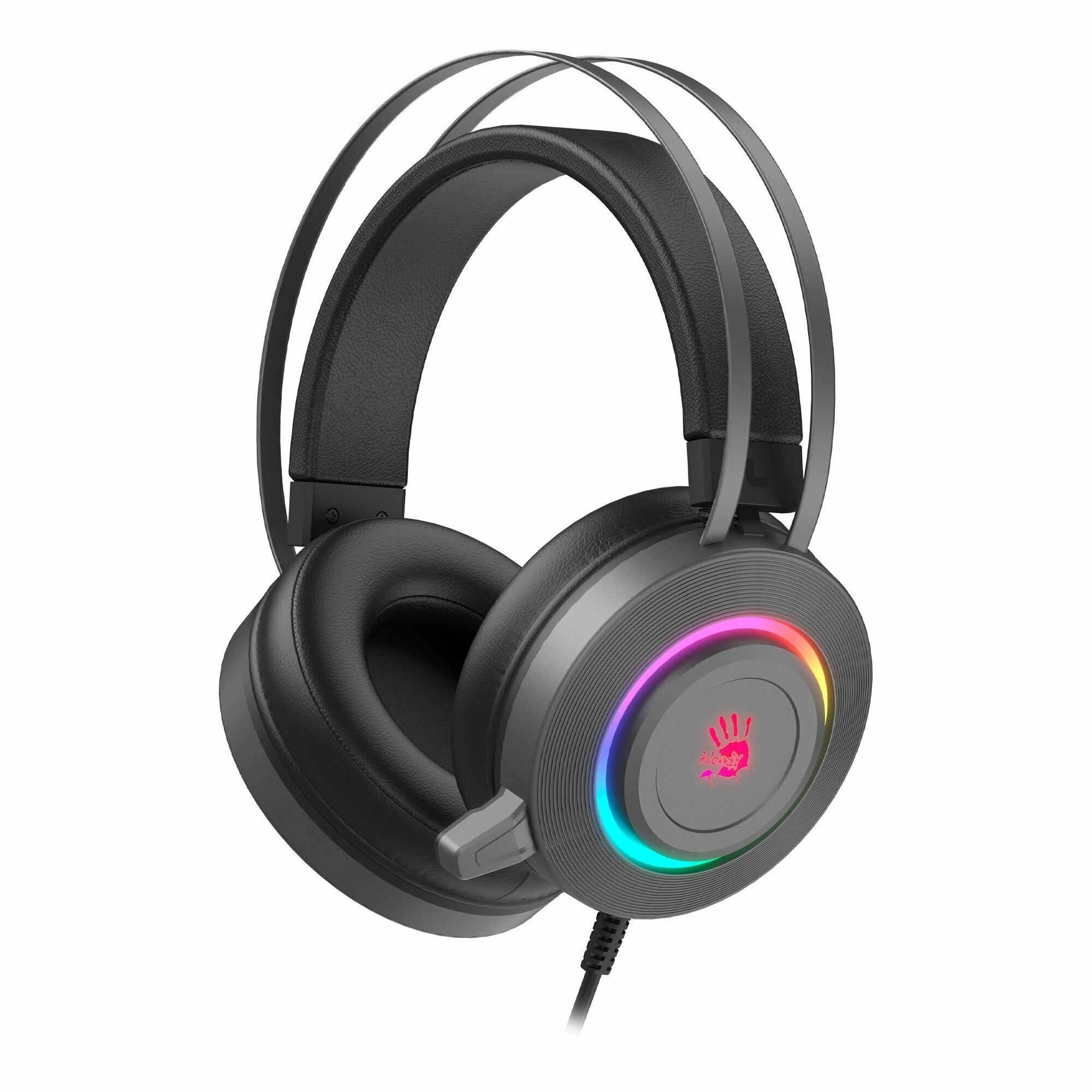 Гарнитура игровая A4Tech Bloody G521S, цвет серый, стереозвук