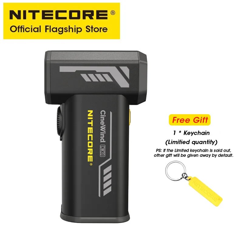 NITECORE CW20 Портативный вентилятор, CW20, Черный