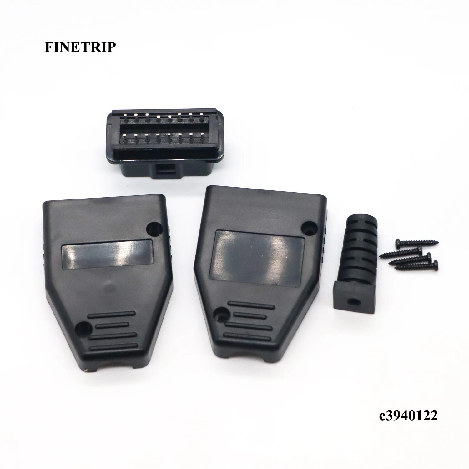 FINETRIP 2022, оптовые автомобильные аксессуары, адаптер OBDII, интерфейс OBD II, разъем OBD2 16-контактный, c3940122-1pc