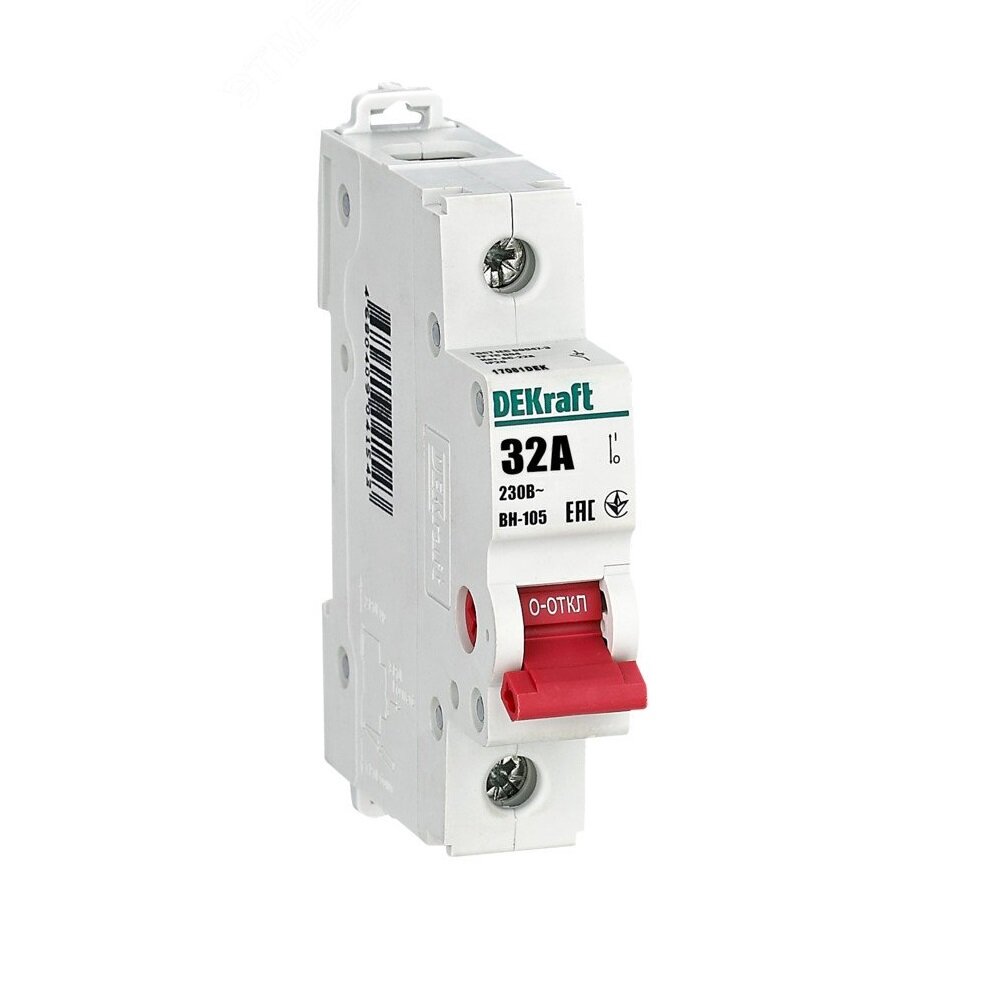 Выключатель разъединитель 1Р 32А ВН-105, SCHNEIDER ELECTRIC 17081DEK (1 шт.)
