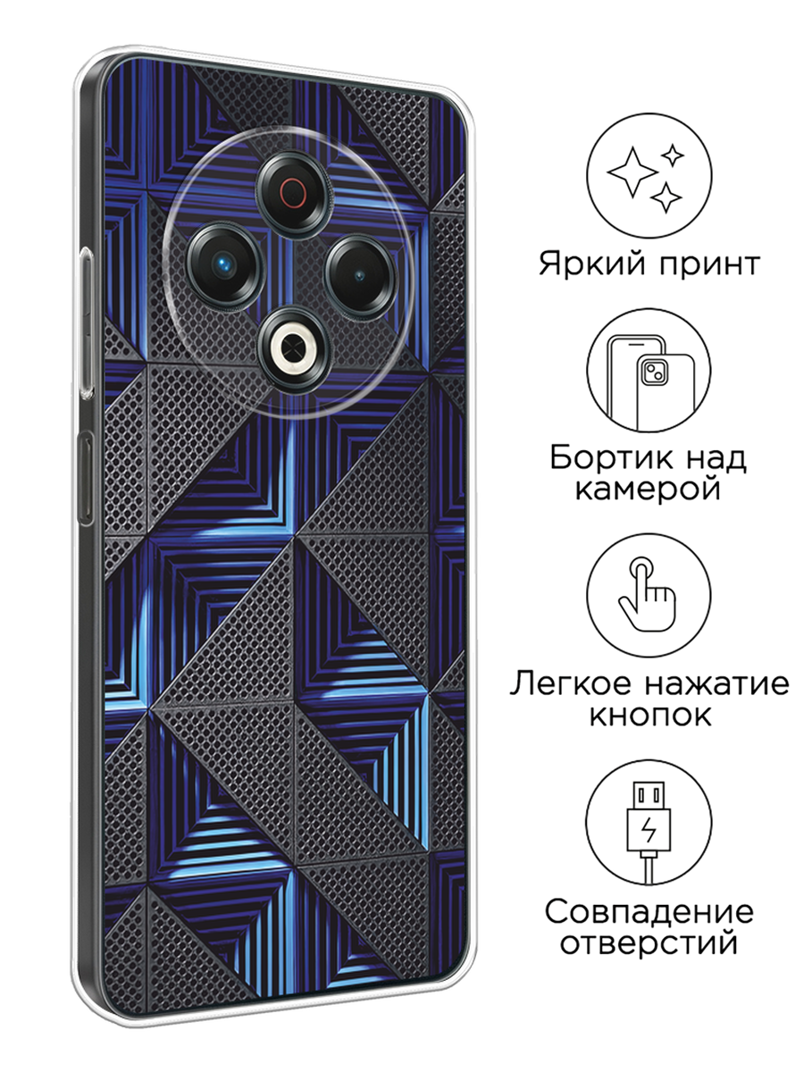 Силиконовый чехол на Tecno Spark 30 / Текно Спарк 30 с принтом IBM — фото 1