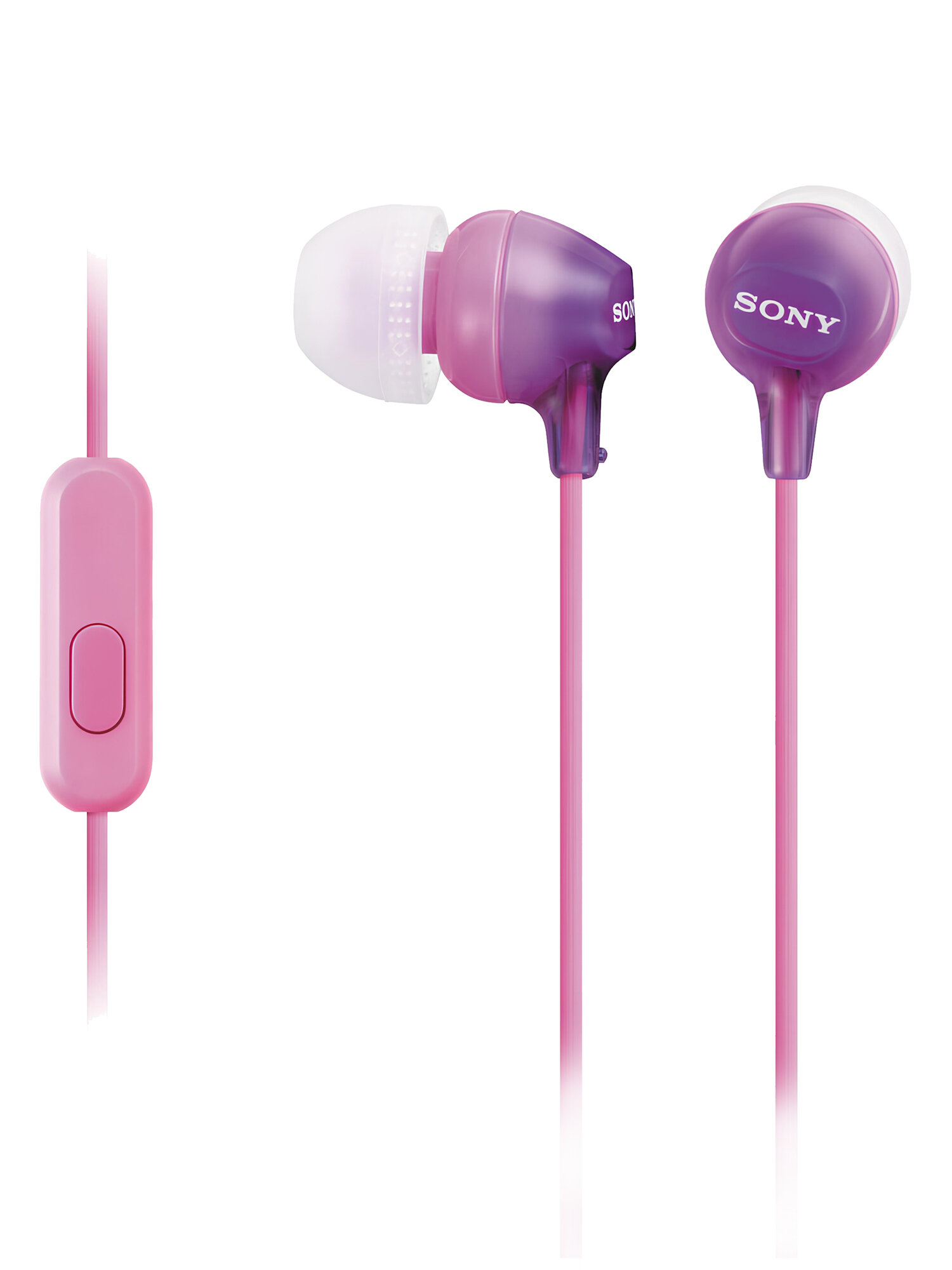 MDR-EX15APV наушники Sony с микрофоном фиолетовые