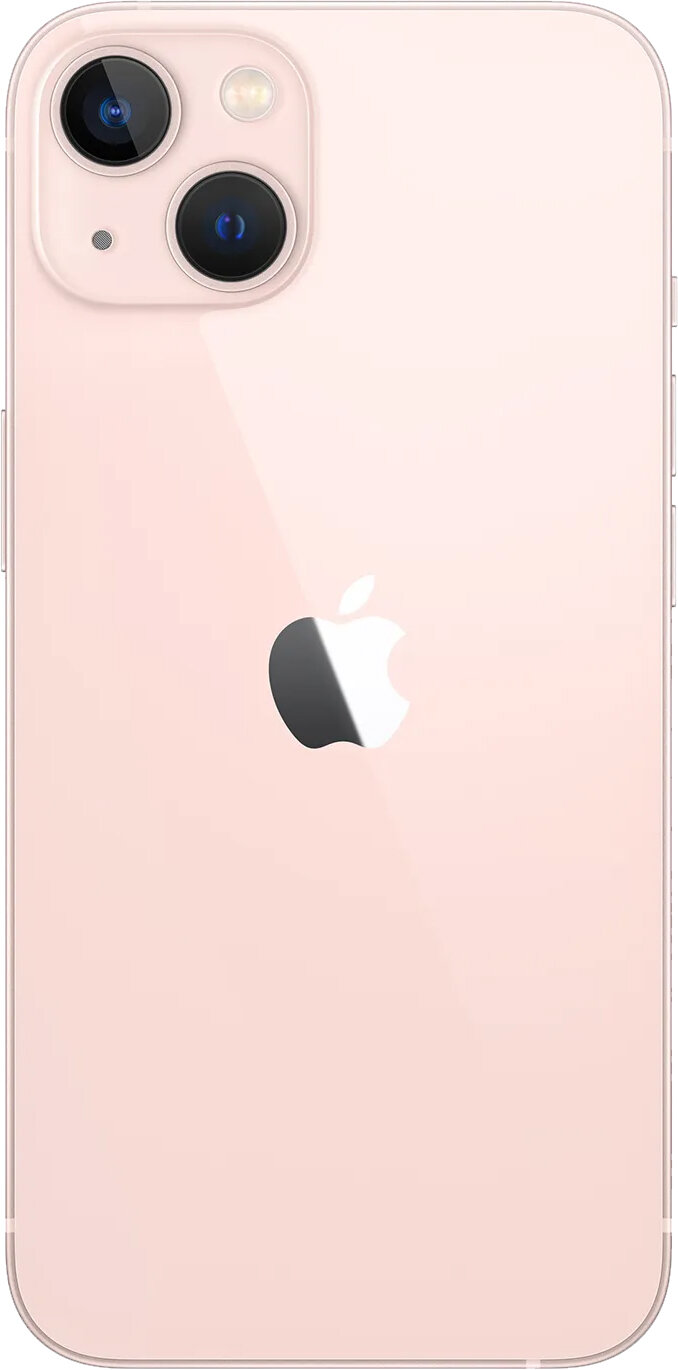 Смартфон Apple iPhone 13 mini 256 ГБ RU, nano SIM+eSIM, розовый — фото 1