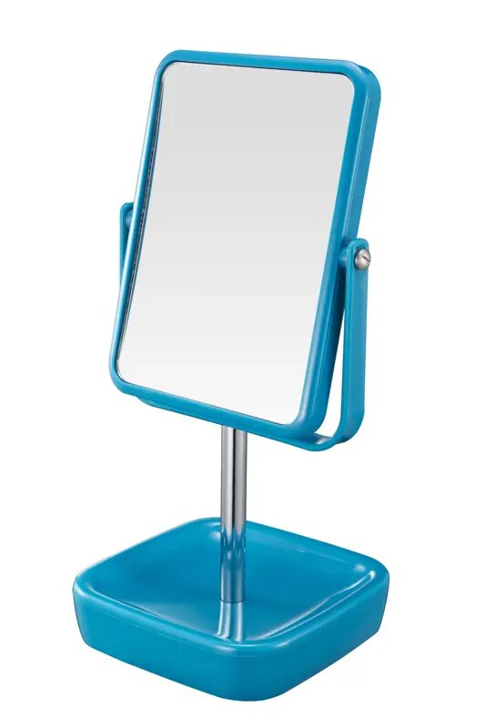 Зеркало увеличительное настольное ø17 цвет голубой