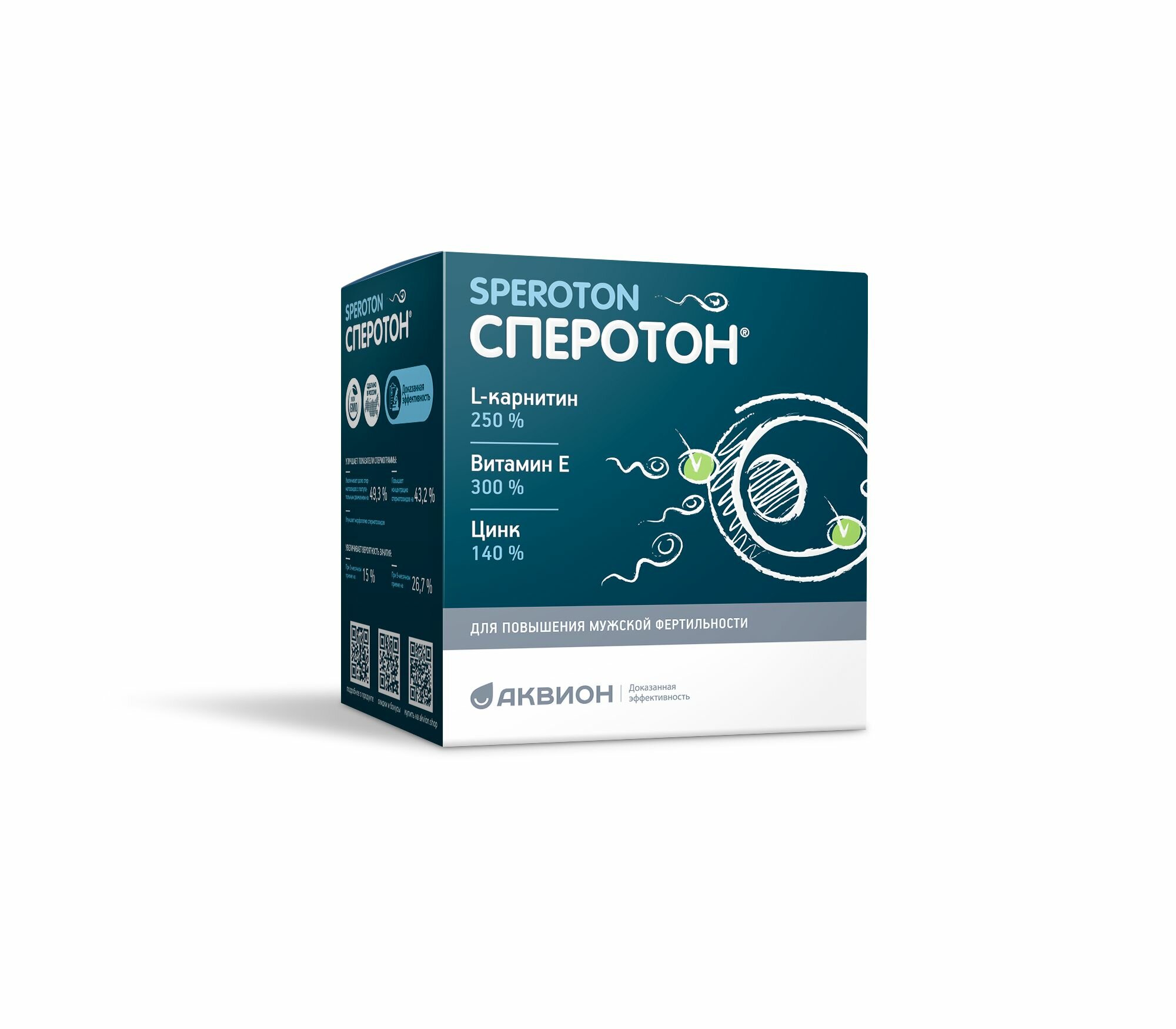 БАД Аквион "Сперотон", для мужского здоровья, в порошке, 30 шт.