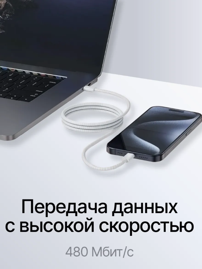 Зарядное устройство 35 Вт, для iPhone/ iPad/ AirPods/ Android/с кабелем USB Type C- USB Type C/Быстрая зарядка — фото 1