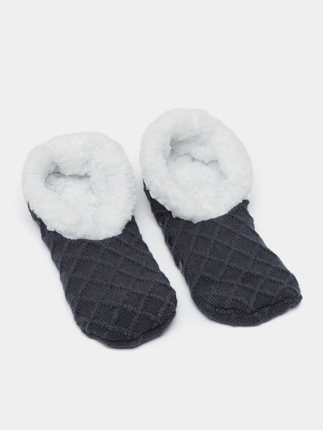 Тапочки Домашняя обувь, размер без бирки, темно-серый — фото 1