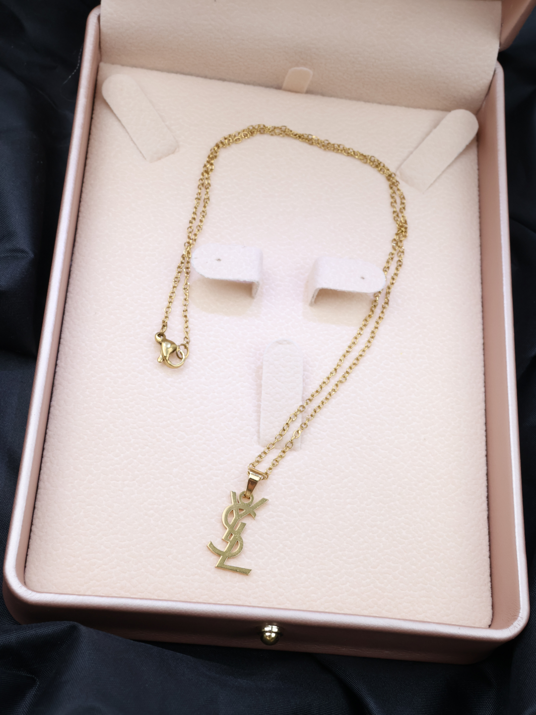 Комплект бижутерии: цепь, подвеска, браслет, циркон, размер колье/цепочки 45 см, золотой — фото 1