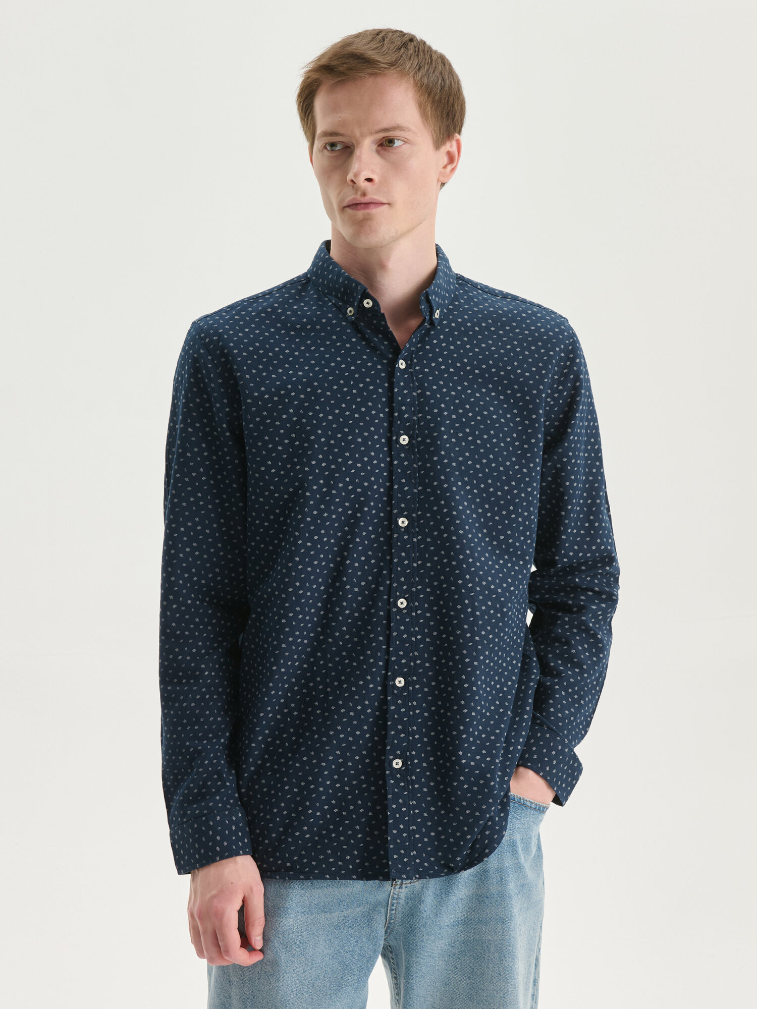 Рубашка LC Waikiki, размер L, navy