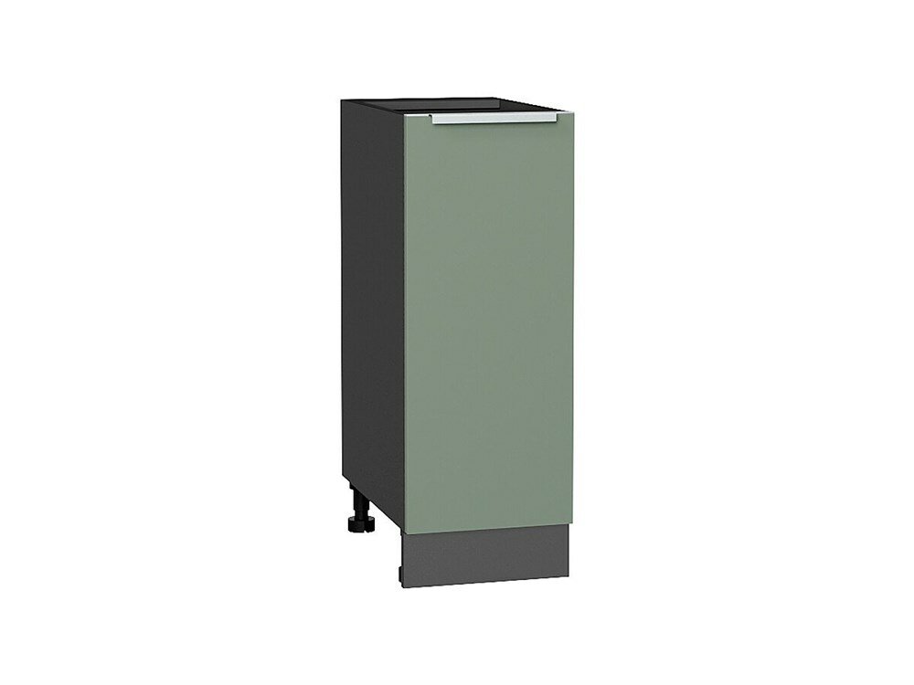 VVT Шкаф нижний с 1-ой дверцей Фьюжн Graphite, Silky Mint, 300 В*Ш*Г 816*300*480, фасад МДФ Silky Mint, корпус Graphite Silky Mint