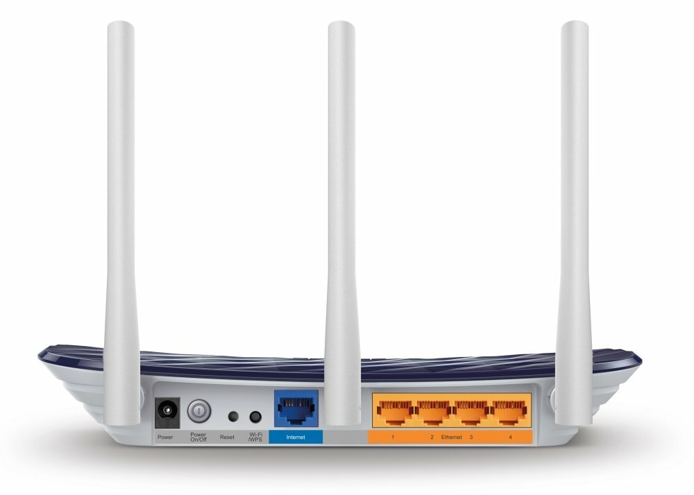 WIFI Роутер TP-Link Archer C20 AC750, двухдиапозоный 2.4/5 ГГц, 3х антенный, LAN 4 порта — фото 1