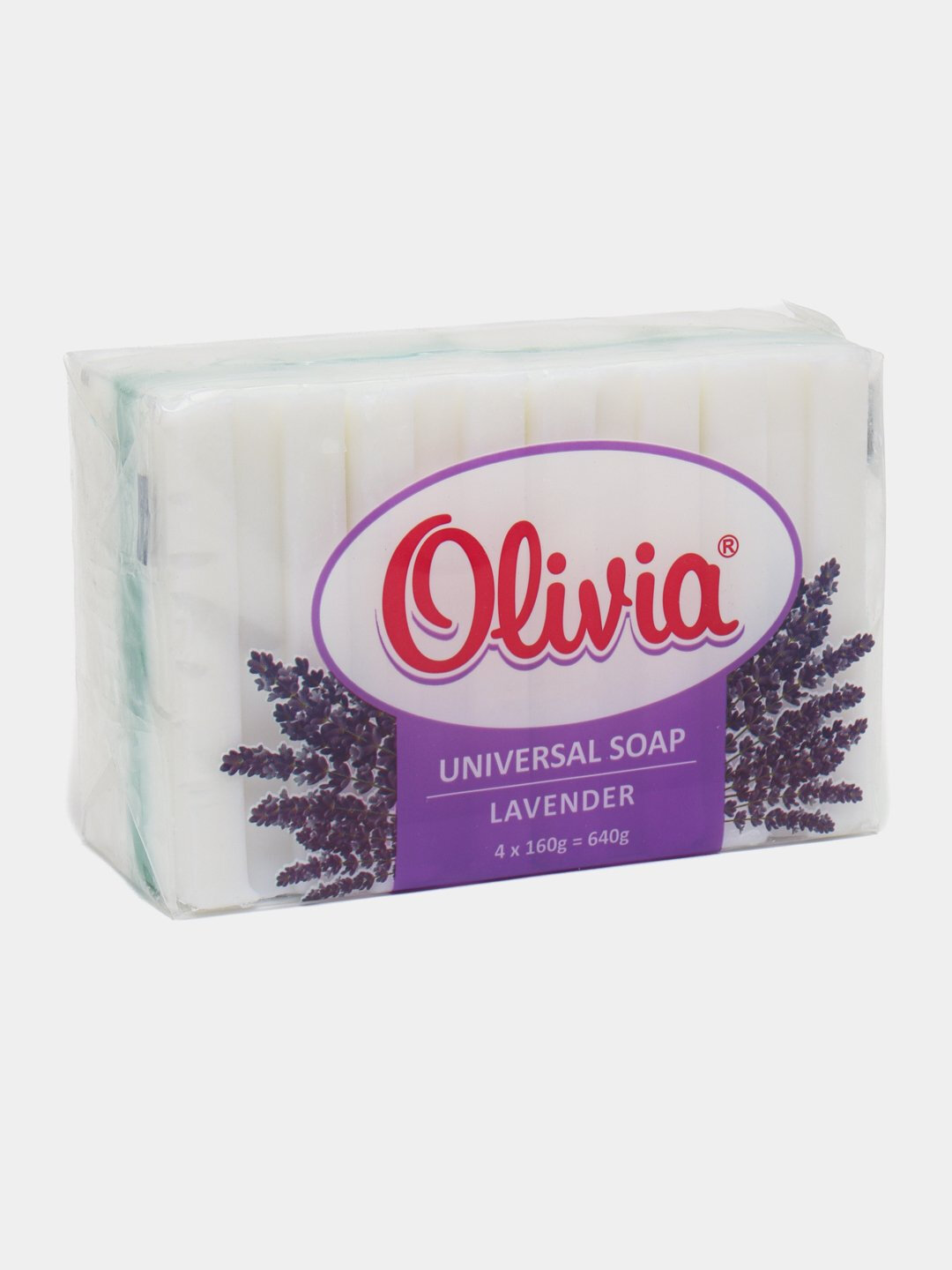 Универсальное мыло "Olivia", лаванда и лимон, 4 шт. по 160 гр, 640 гр.