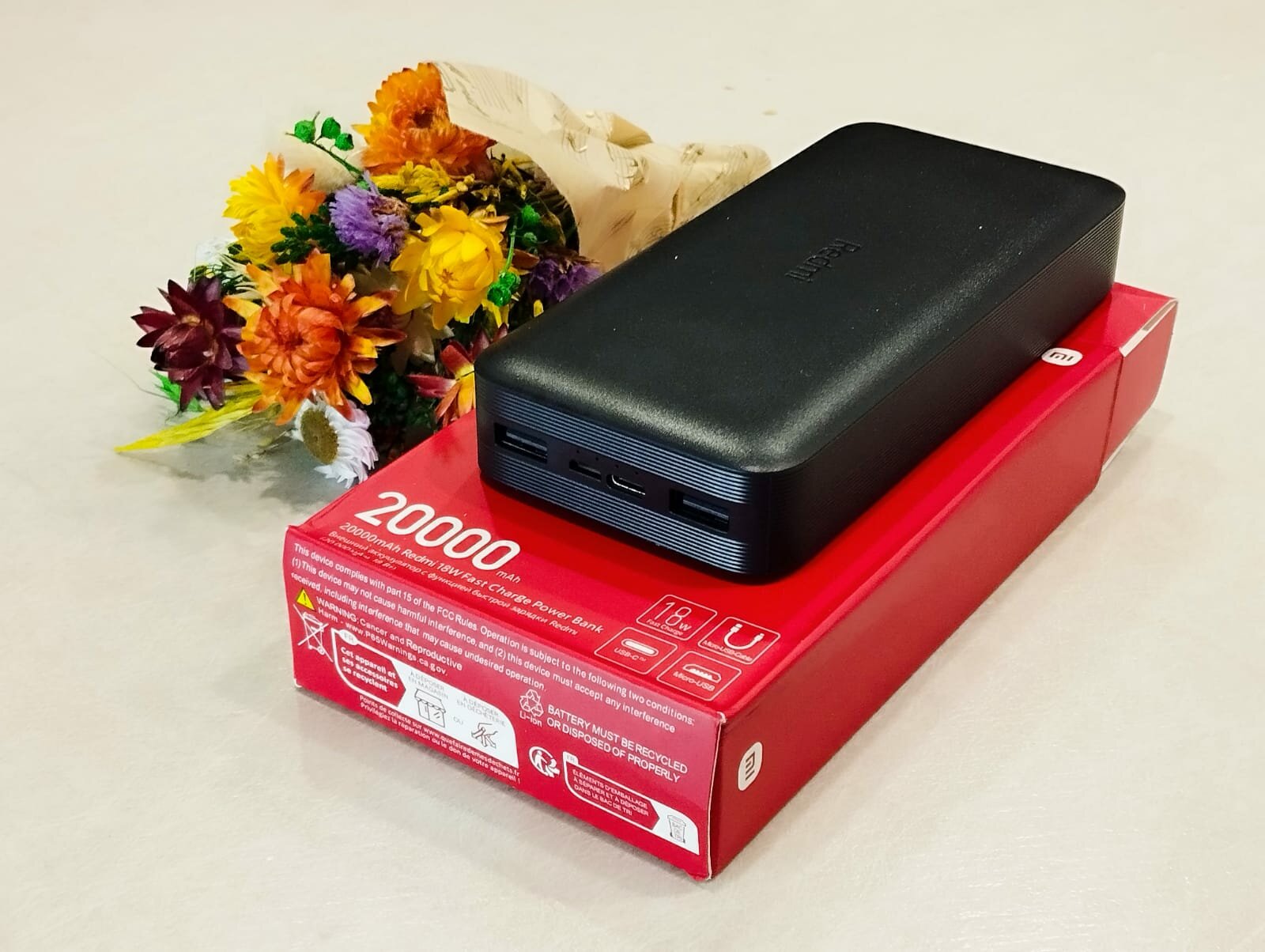 Redmi Внешний аккумулятор Fast Charge Power Bank VXN4304GL 20000 мАч черный