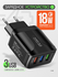 Зарядное устройство для телефона 3 USB AlisaFox быстрая зарядка д...