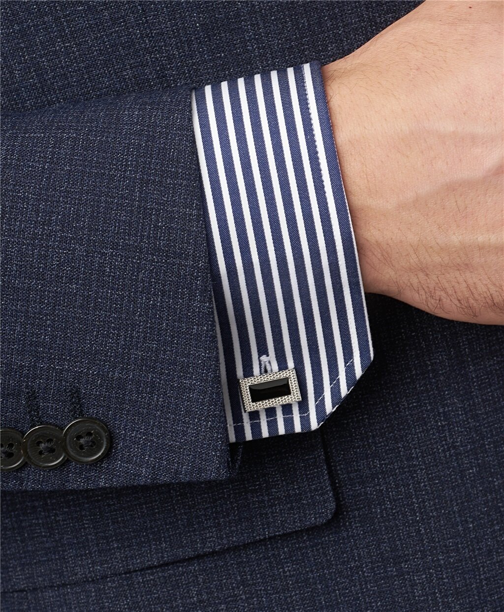 Запонки HENDERSON, черный — фото 1