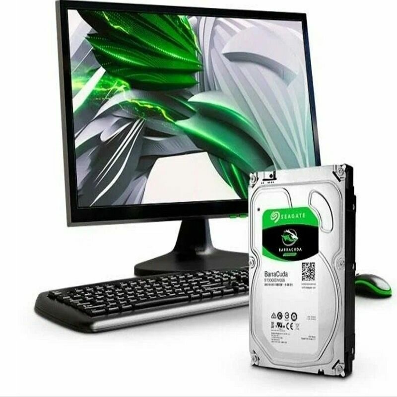 1 ТБ Внутренний жесткий диск Seagate Skyhawk 1 ТБ (ST1000DM010)1tb 3.5" hdd 2EZ102 — фото 1