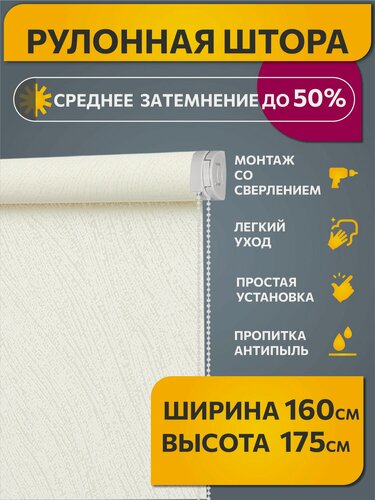 Изображение товара Рулонные шторы DECOFEST "Сильва", светопроницаемые, с принтом, 160х175см