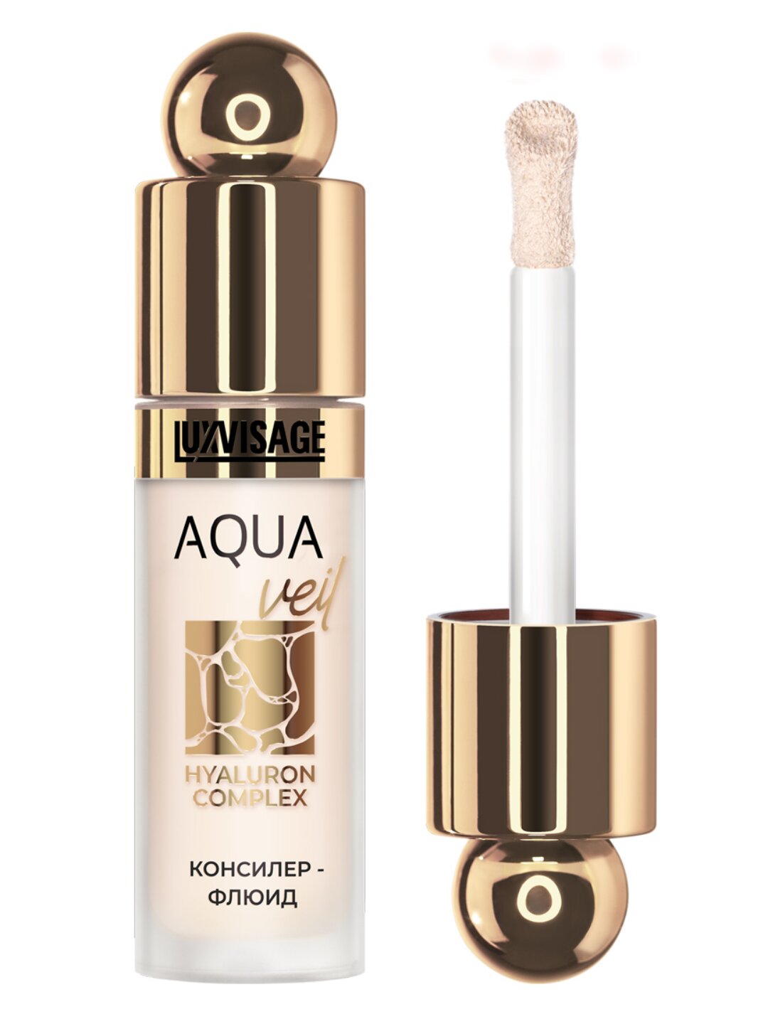 Консилер-флюид AQUA veil HYALURON COMPLEX, тон 101 fair, 4,5 г, LUXVISAGE