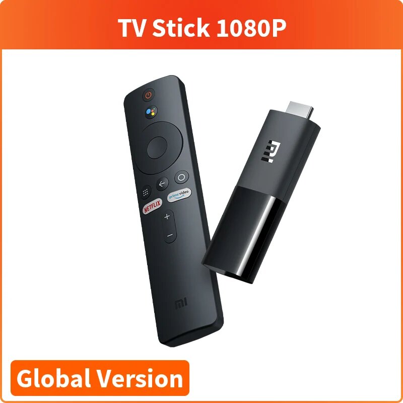 Медиаплеер Xiaomi Mi TV Stick, Android 9, 1080p/4K, память 1+8 Гб, цвет черный