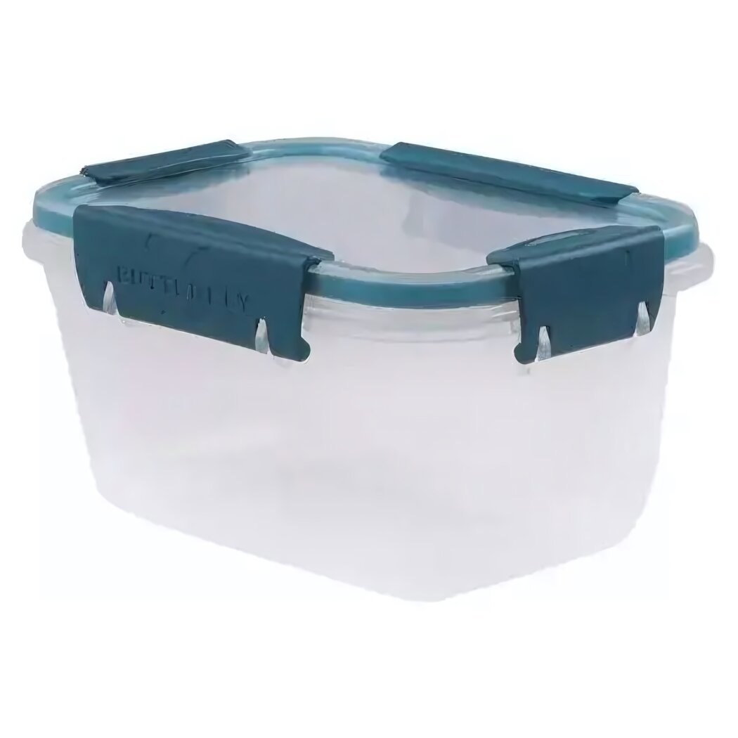Контейнер герметичный 'Butterfly bright' 075л синяя крышка удобство и практичность