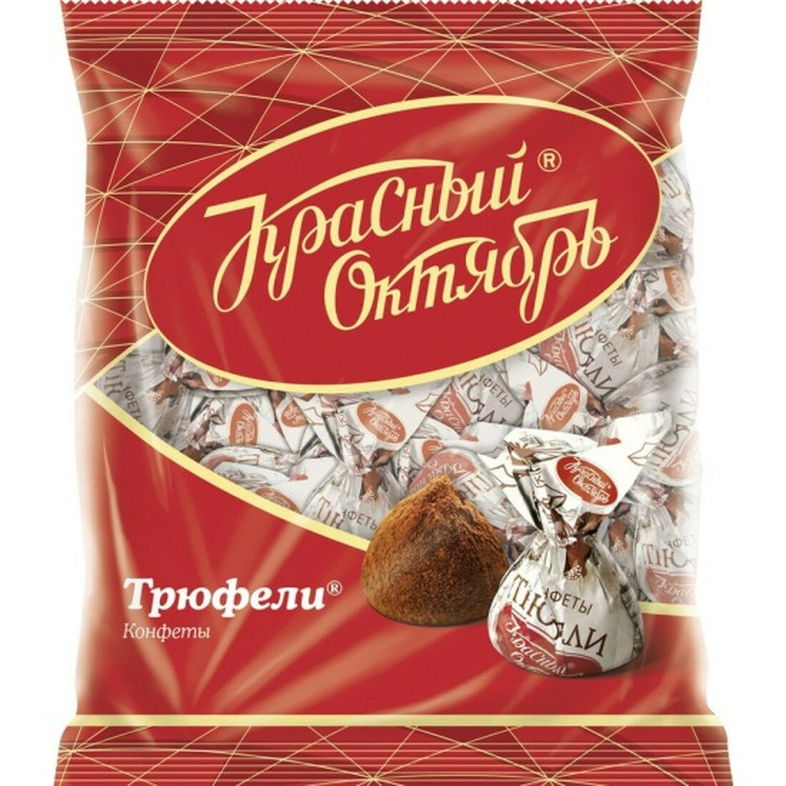 Конфеты Красный Октябрь "Трюфели", шоколадные, 200г