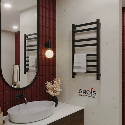 Изображение товара Полотенцесушитель электрический Бруно GR-122 400*800 П8 универсальный черный