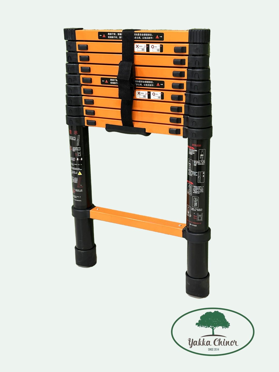 Стремянка, Телескопическая лестница , 1 секция, 5,40 метр, алюминиевая, нагрузка до 150кг — фото 1