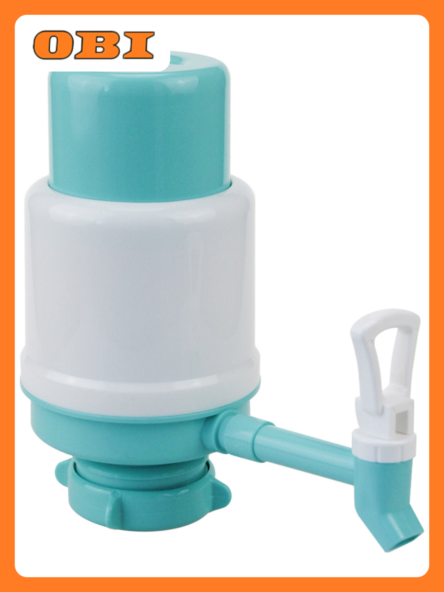 Помпа MasterProf MPF для бутылей 5-19 л с краном бело-голубая