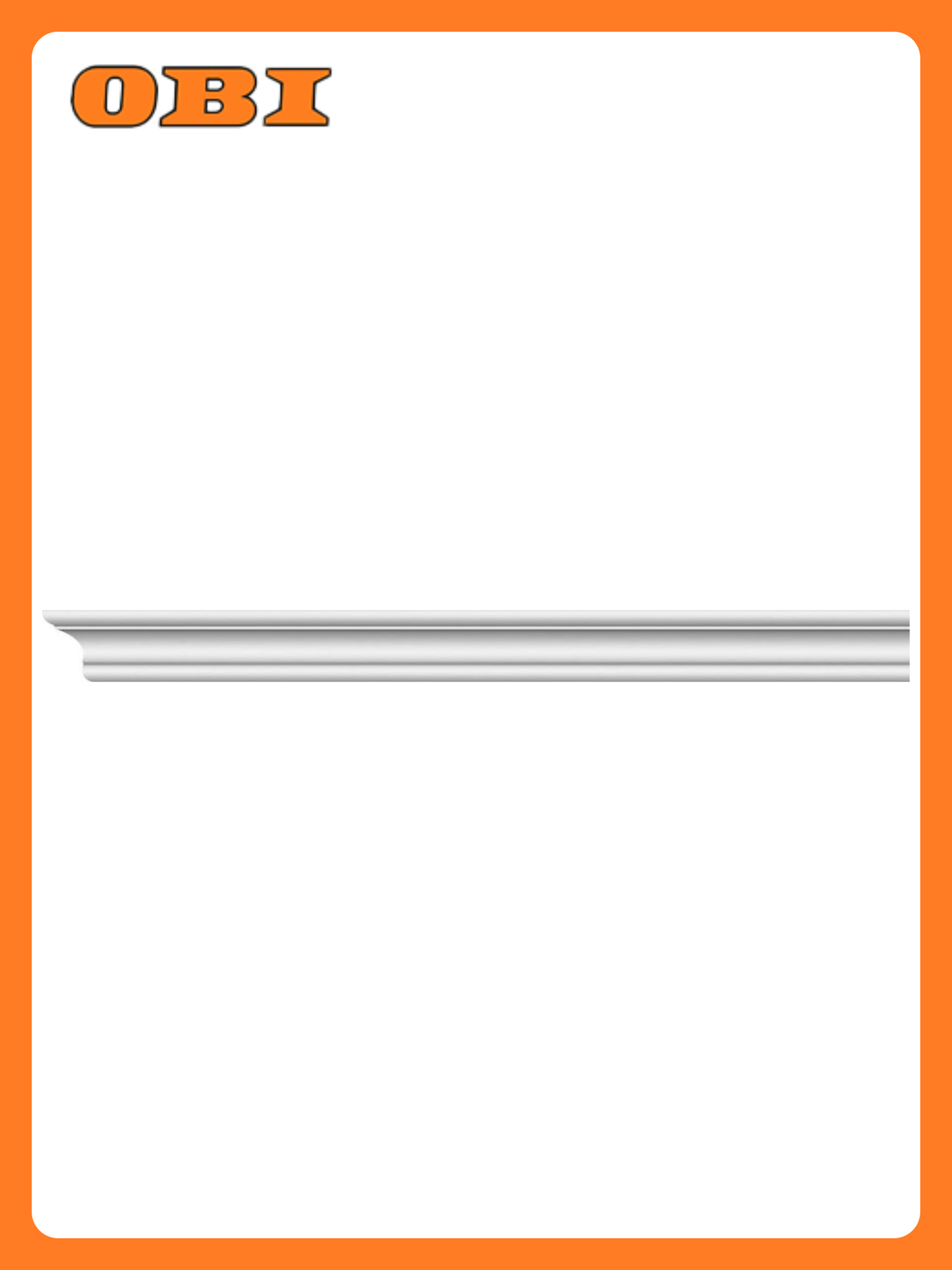 Плинтус потолочный FORMAT 03001E 21х21 см