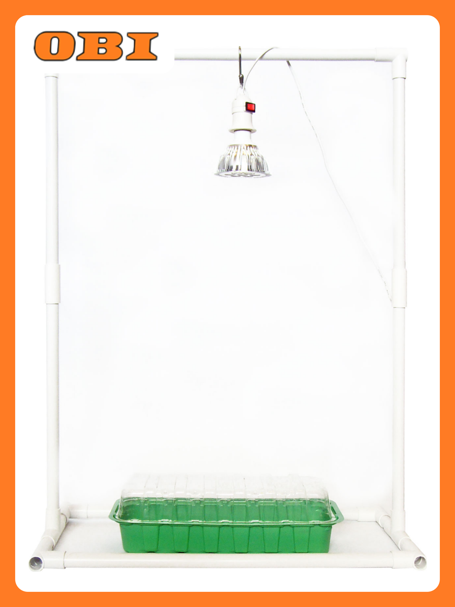 Подставка для подвеса фитолампы GARDEN SHOW на подоконник 55х20х76 см пластик